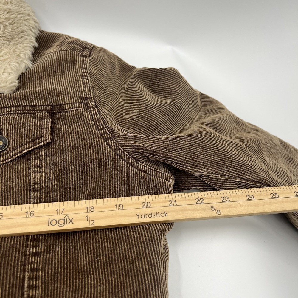 BKE Buckle Corduroy Jacket Mens M Sherpa Lined Trucker Western Rodeo Cowboy LS - Picture 8 of 10